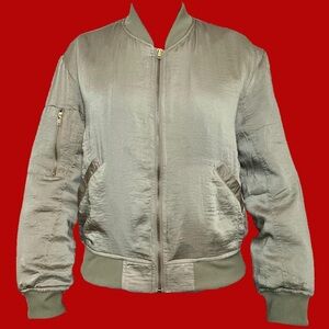 Ma-1 Twill Draped Bomber Jacket